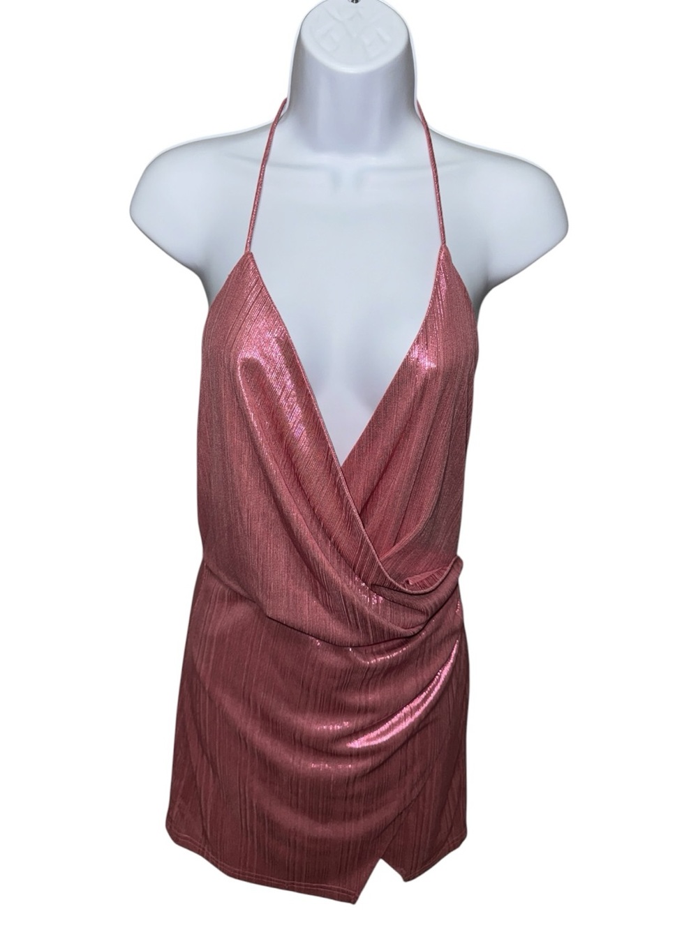 Women’s Superdown Missie Pink Wrap Dress - S